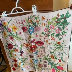 Silk Scarf Multicolor GUCCI FLORA